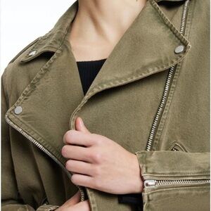 ALLSAINTS
Balfern Denim Biker
Jacket In Deep Olive‎